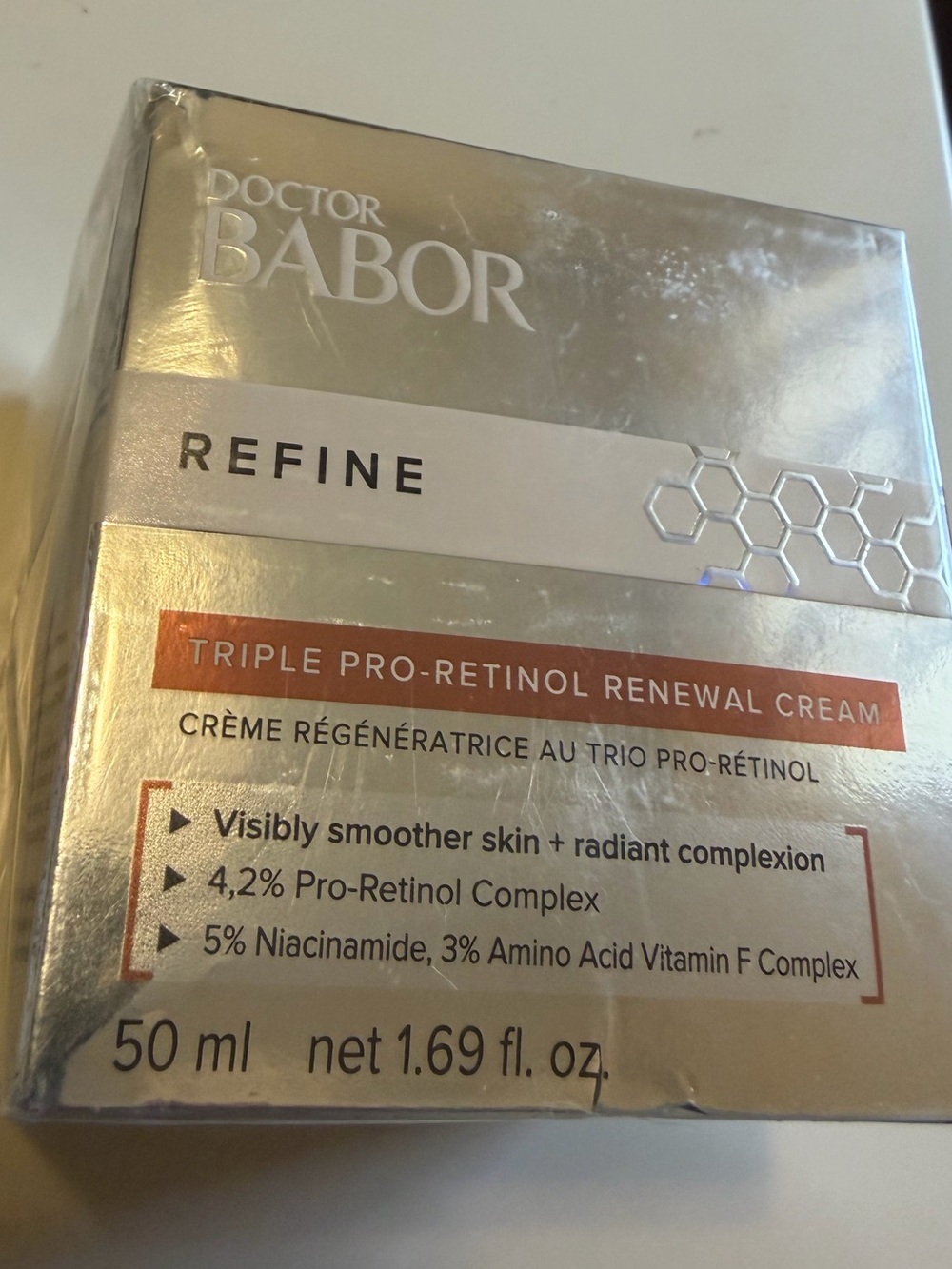 Doctor BABOR Refine Triple Pro-Retinol Renewal Cream - Silver/White